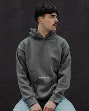 "Because He Did" Asphalt Heavyweight Hoodie - Proclamation Coalition