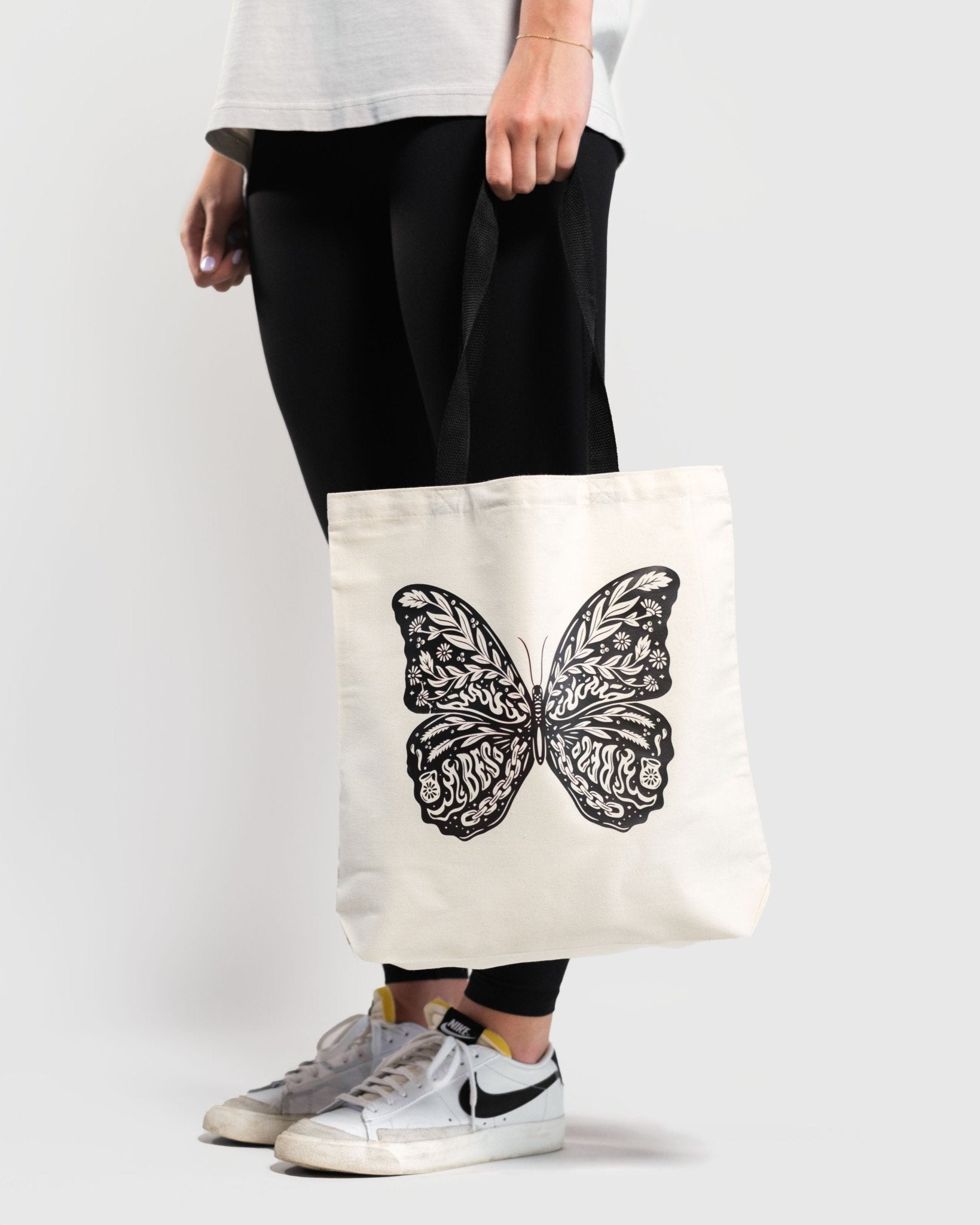Christian Tote Bag - Becoming Something Butterfly Tote - Proclamation Coalition