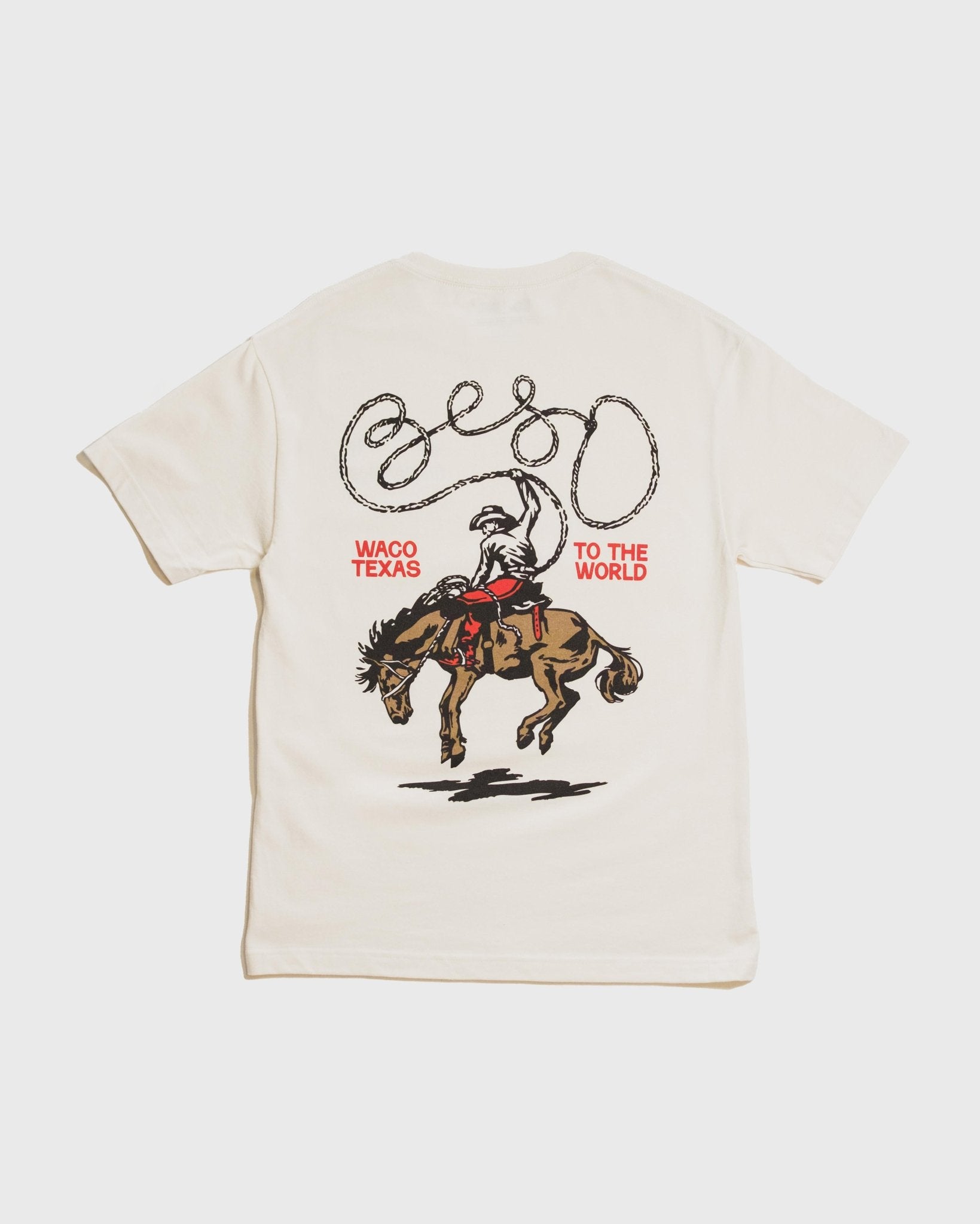 "BeSo Lasso - World Wrangler" Off - White Tee - Proclamation Coalition