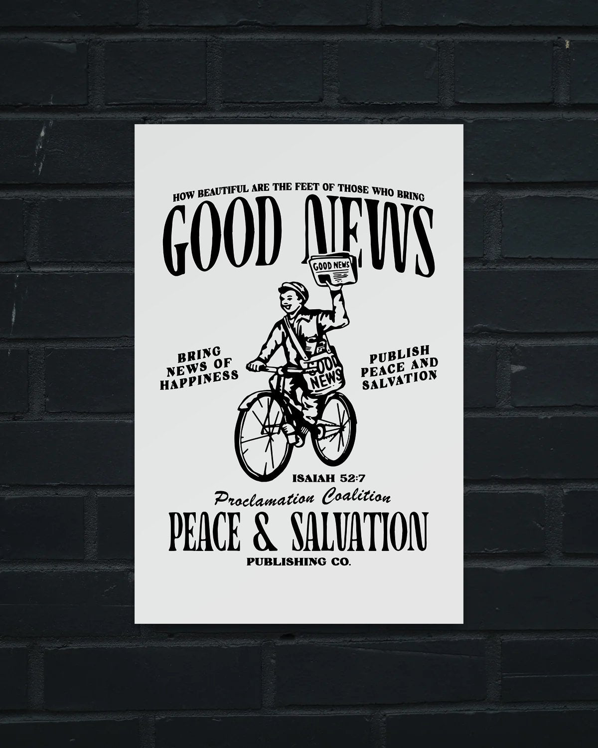 Christian Poster - Bring Good News Poster - Proclamation Coalition