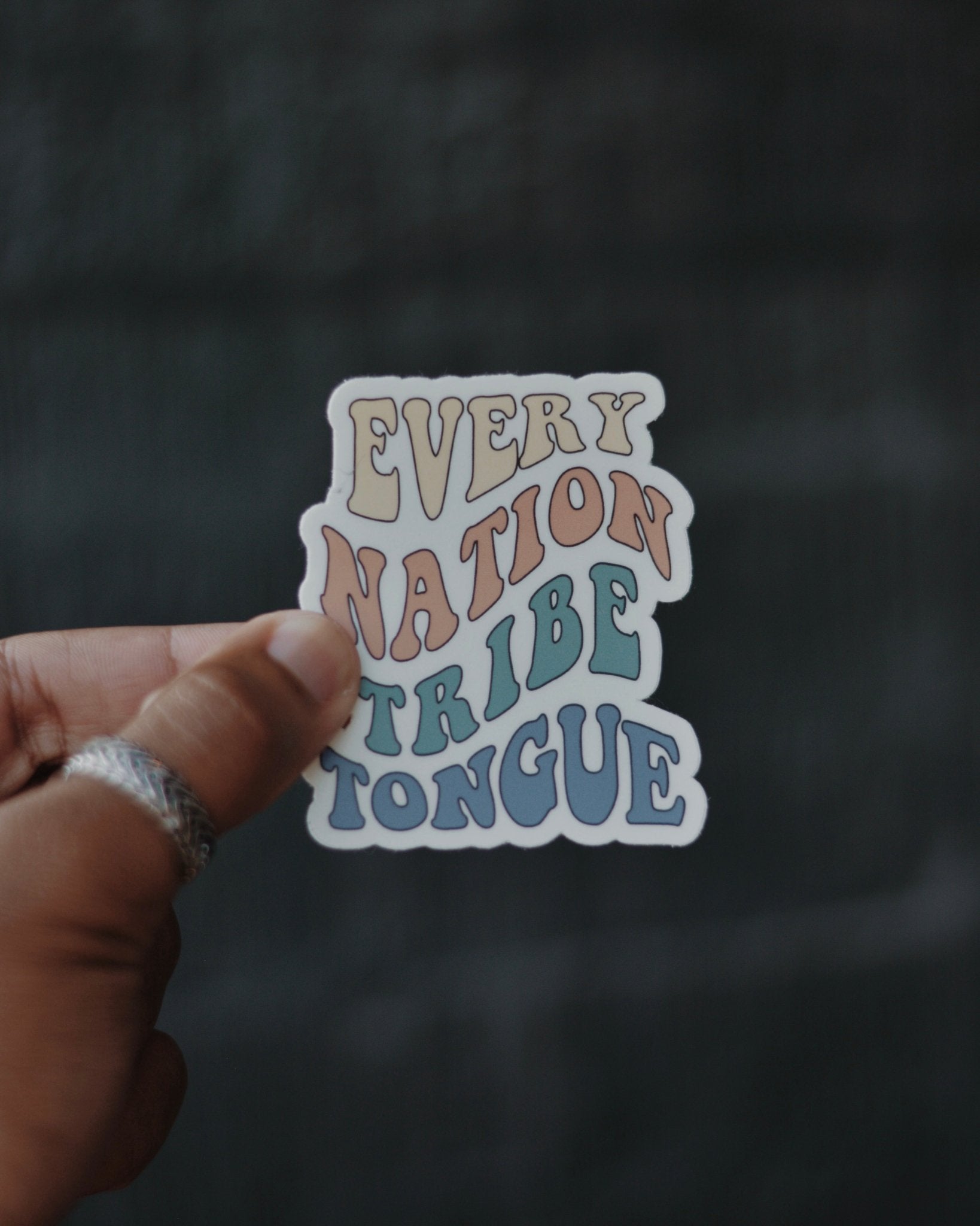 Christian Sticker - Every Nation Tribe and Tongue Sticker - Proclamation Coalition