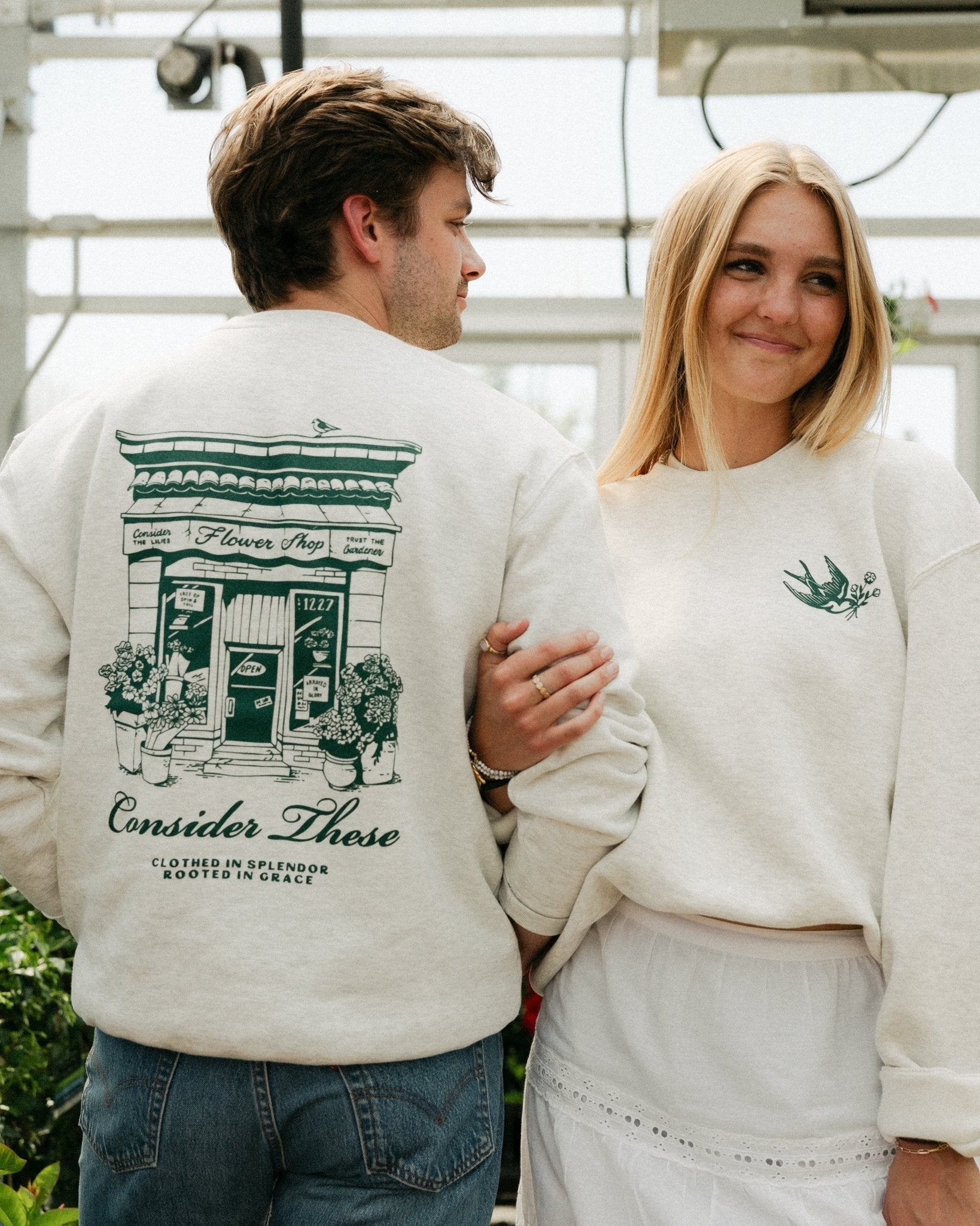 "God's Flower Shop" Oatmeal Crewneck - Proclamation Coalition