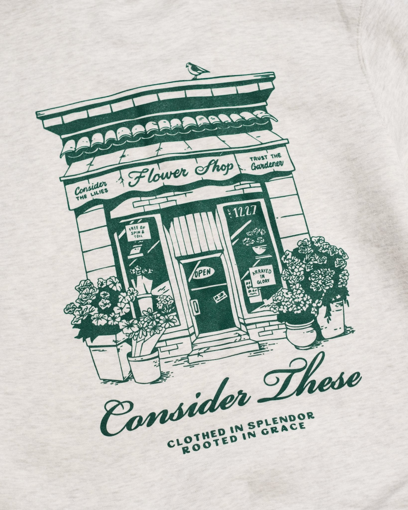 "God's Flower Shop" Oatmeal Crewneck - Proclamation Coalition