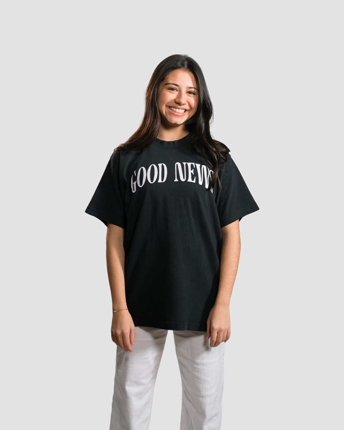 Christian T-Shirt - Good News - Paper Boy Black Heavyweight Tee - Proclamation Coalition