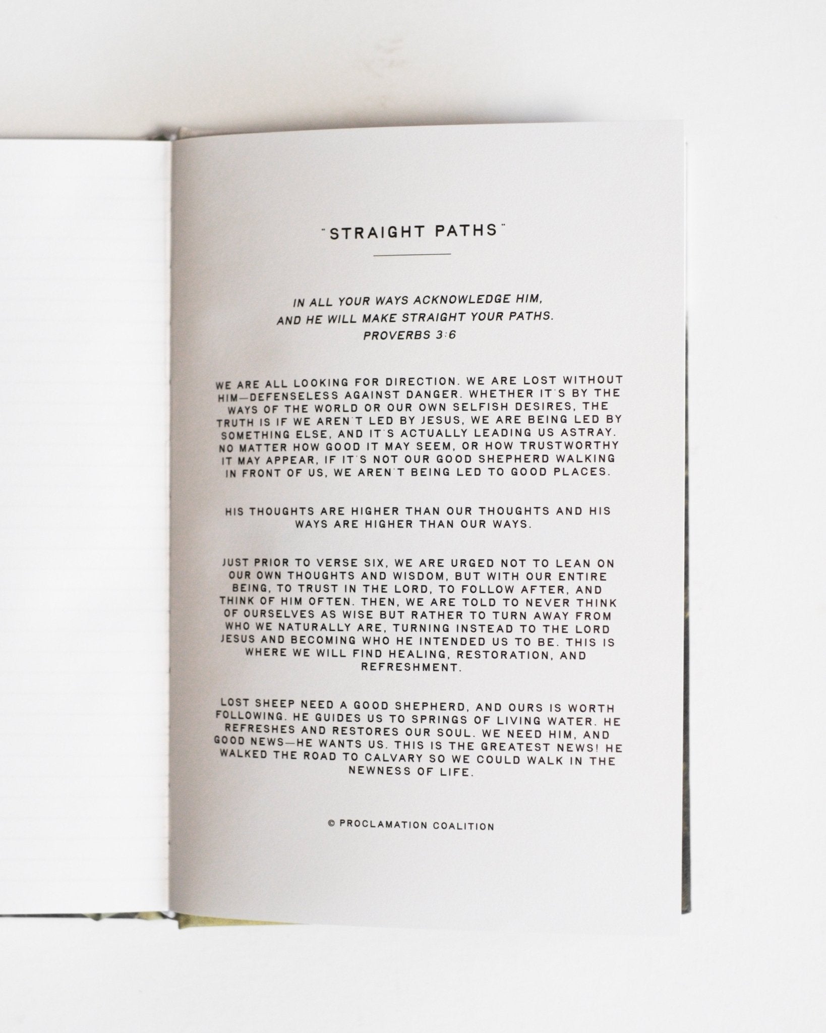"Good Shepherd" Lined Journal - Proclamation Coalition