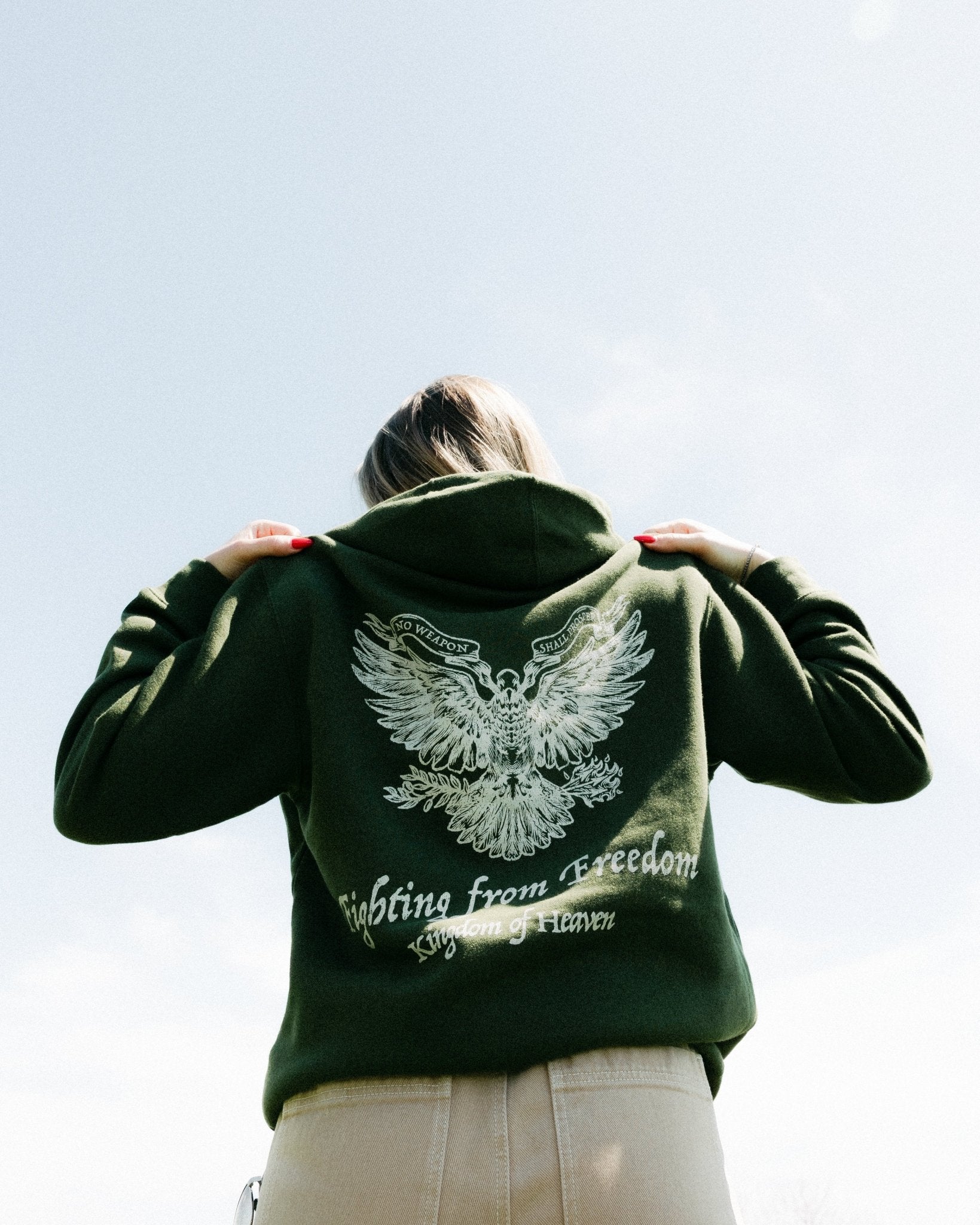 "I'm in the Lord's Army" Military Green Hoodie - Proclamation Coalition