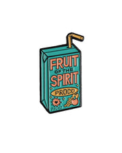 Christian Pin - Fruit of the Spirit - Juice Box Enamel Teal Green Pin - Proclamation Coalition