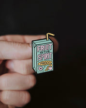 Christian Pin - Fruit of the Spirit - Juice Box Enamel Sage Green Pin - Proclamation Coalition