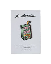 Christian Pin - Fruit of the Spirit - Juice Box Enamel Sage Green Pin - Proclamation Coalition