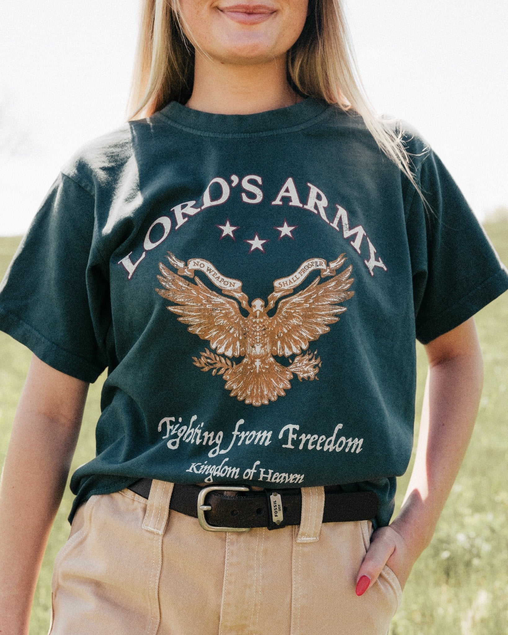 "Lord's Army" Midnight Heavyweight Tee - Proclamation Coalition