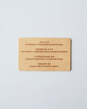 Bible Memory Project - Premium Gospel Project - Hand Crafted Leather Bands - Proclamation Coalition