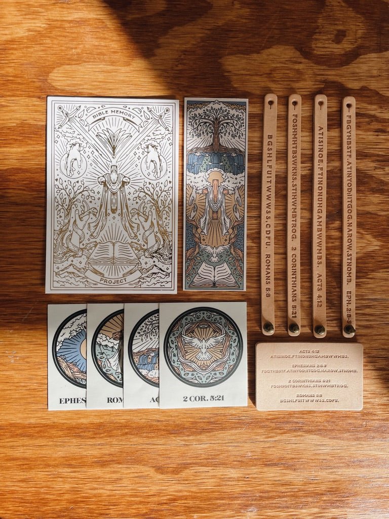 Bible Memory Project - Premium Gospel Project - Hand Crafted Leather Bands - Proclamation Coalition