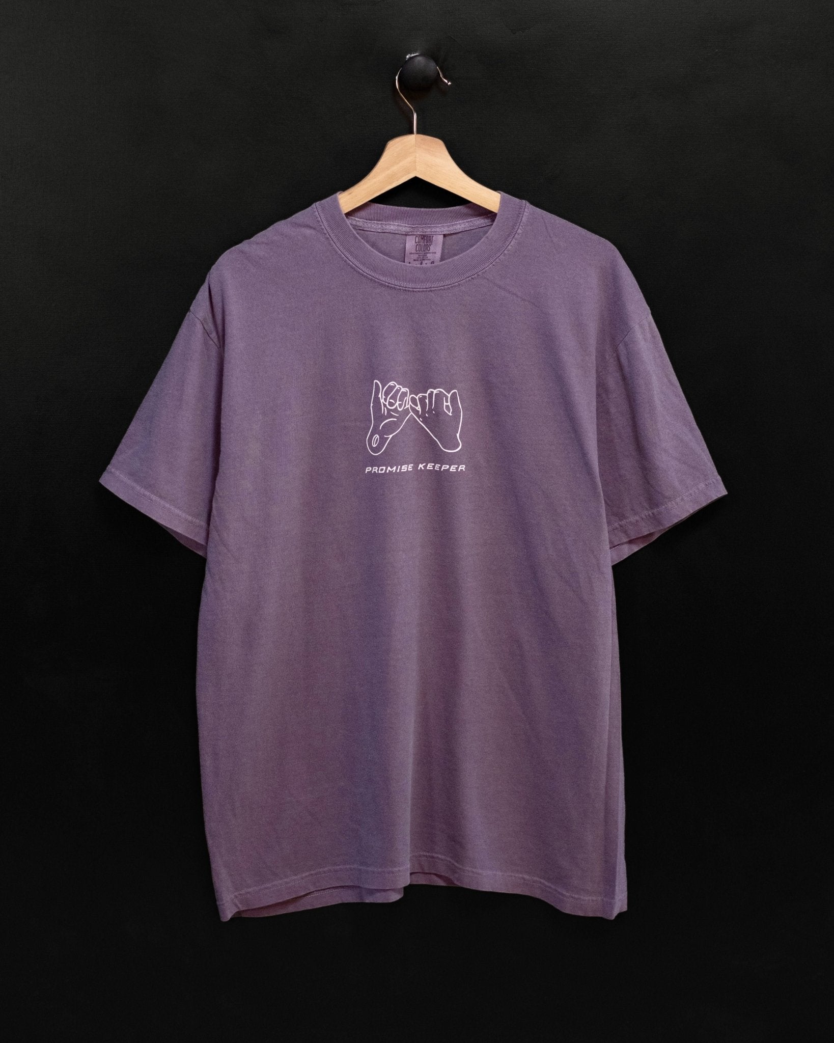 Christian T-Shirt - Promise Keeper - Faded Purple Comfort Colors Tee - Proclamation Coalition