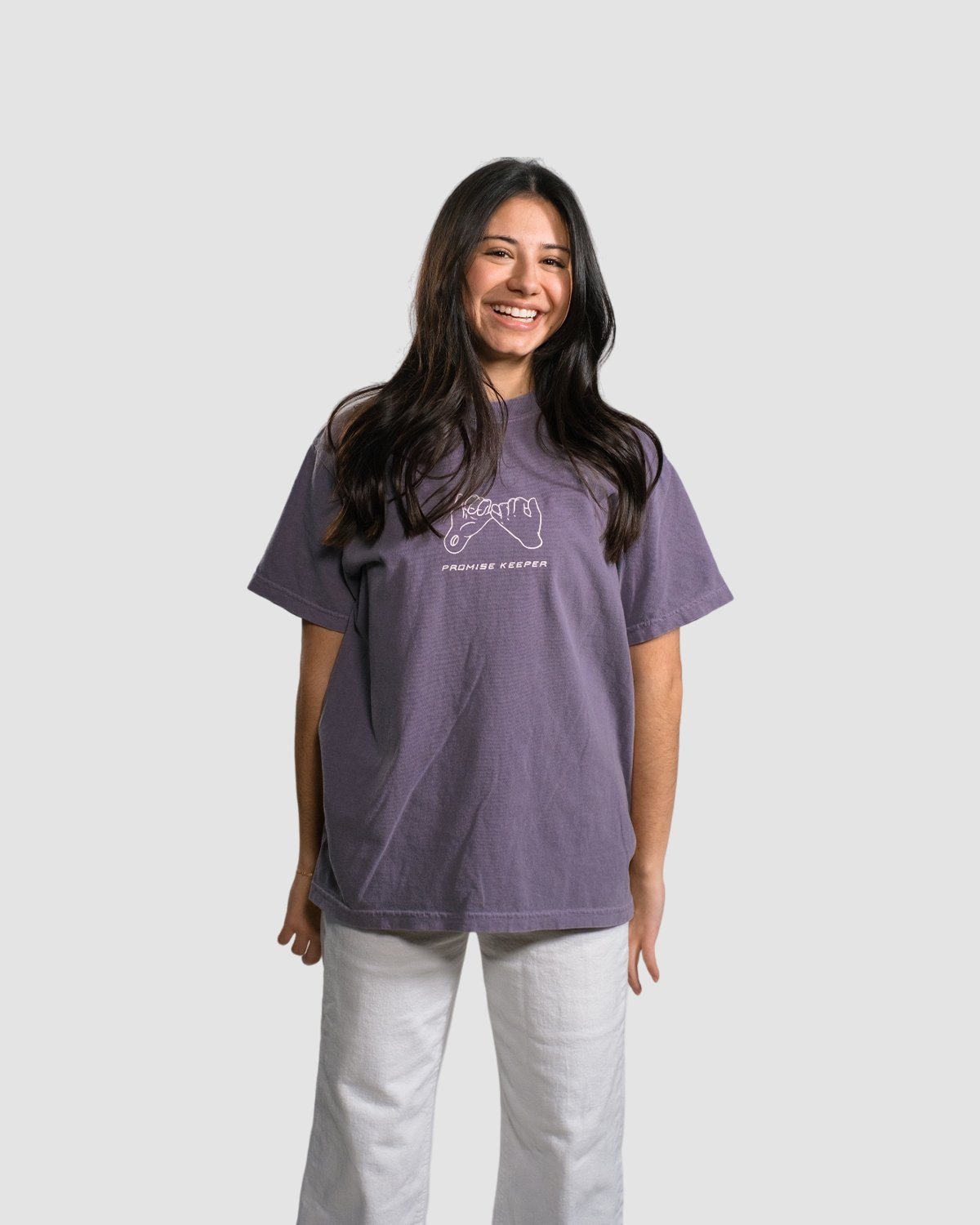 Christian T-Shirt - Promise Keeper - Faded Purple Comfort Colors Tee - Proclamation Coalition