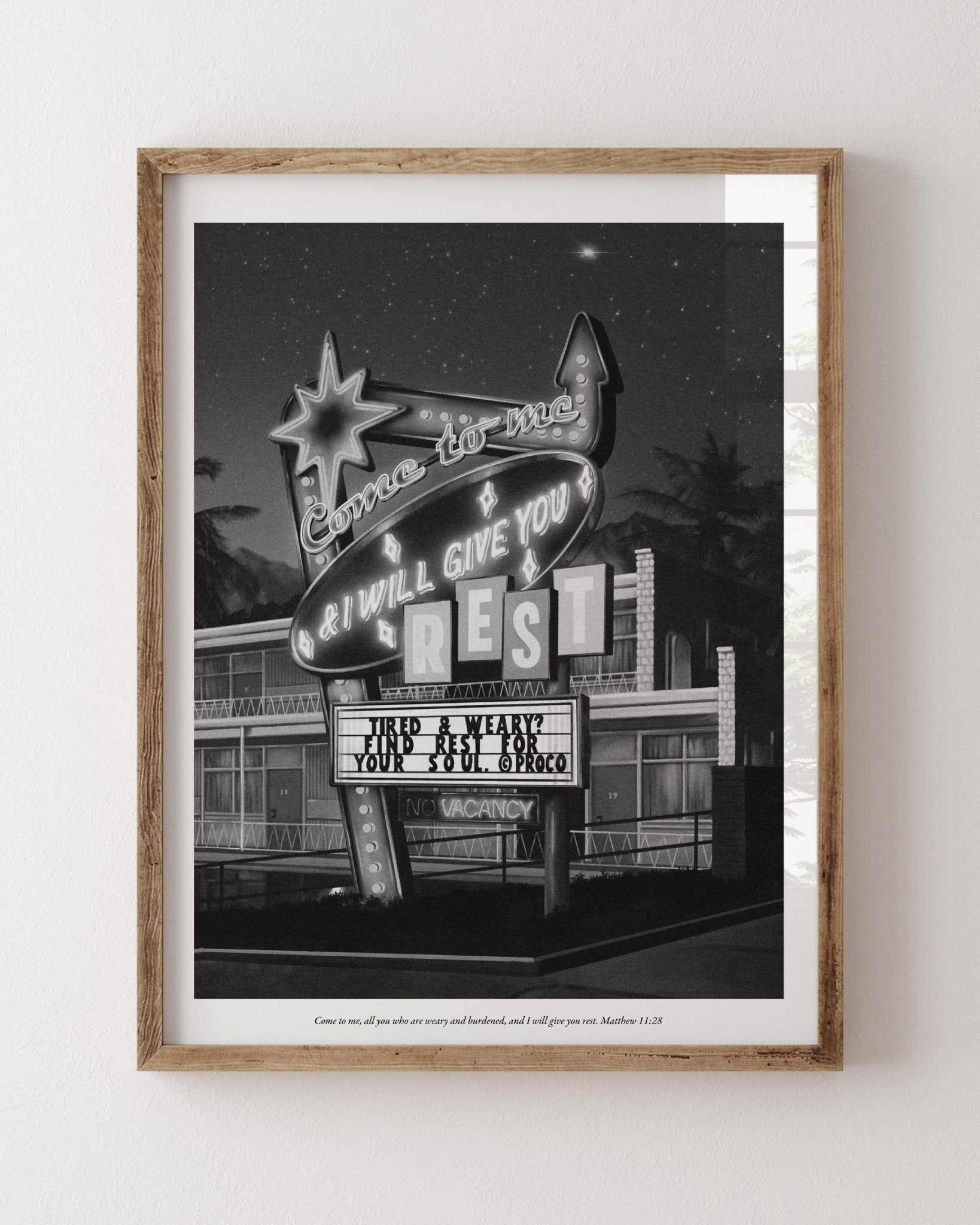 "Rest Motel" 16x20 Art Print - Proclamation Coalition