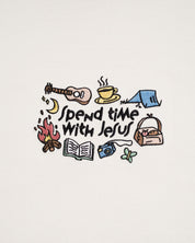 "Spend Time With Jesus" Embroidered Essential Tee - Proclamation Coalition