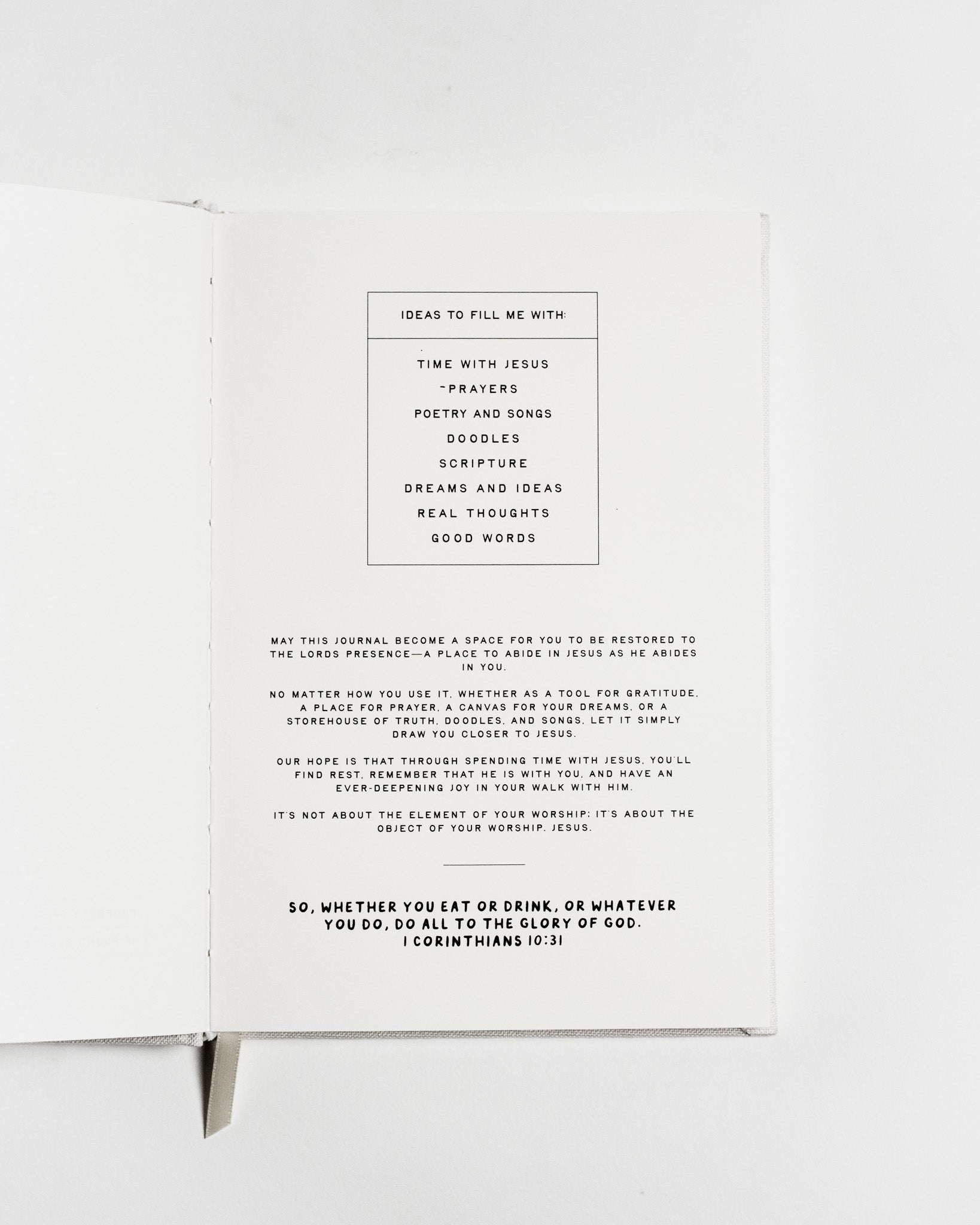 "Spend Time With Jesus" Embroidered Sketchbook - Proclamation Coalition