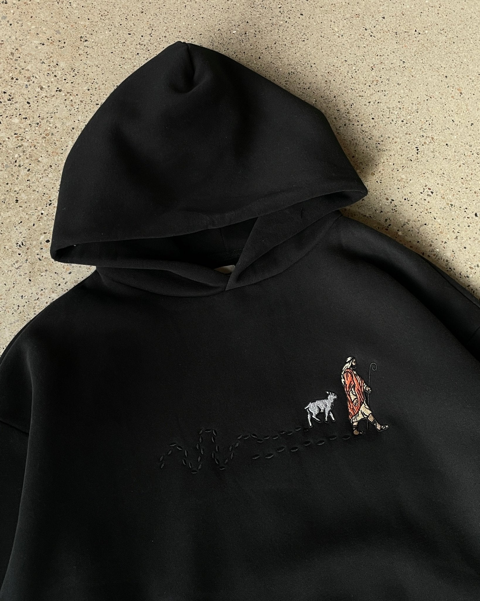 "The Good Shepherd" Dark Valleys Oversized Comfort Hoodie (Puff Print) - Proclamation Coalition