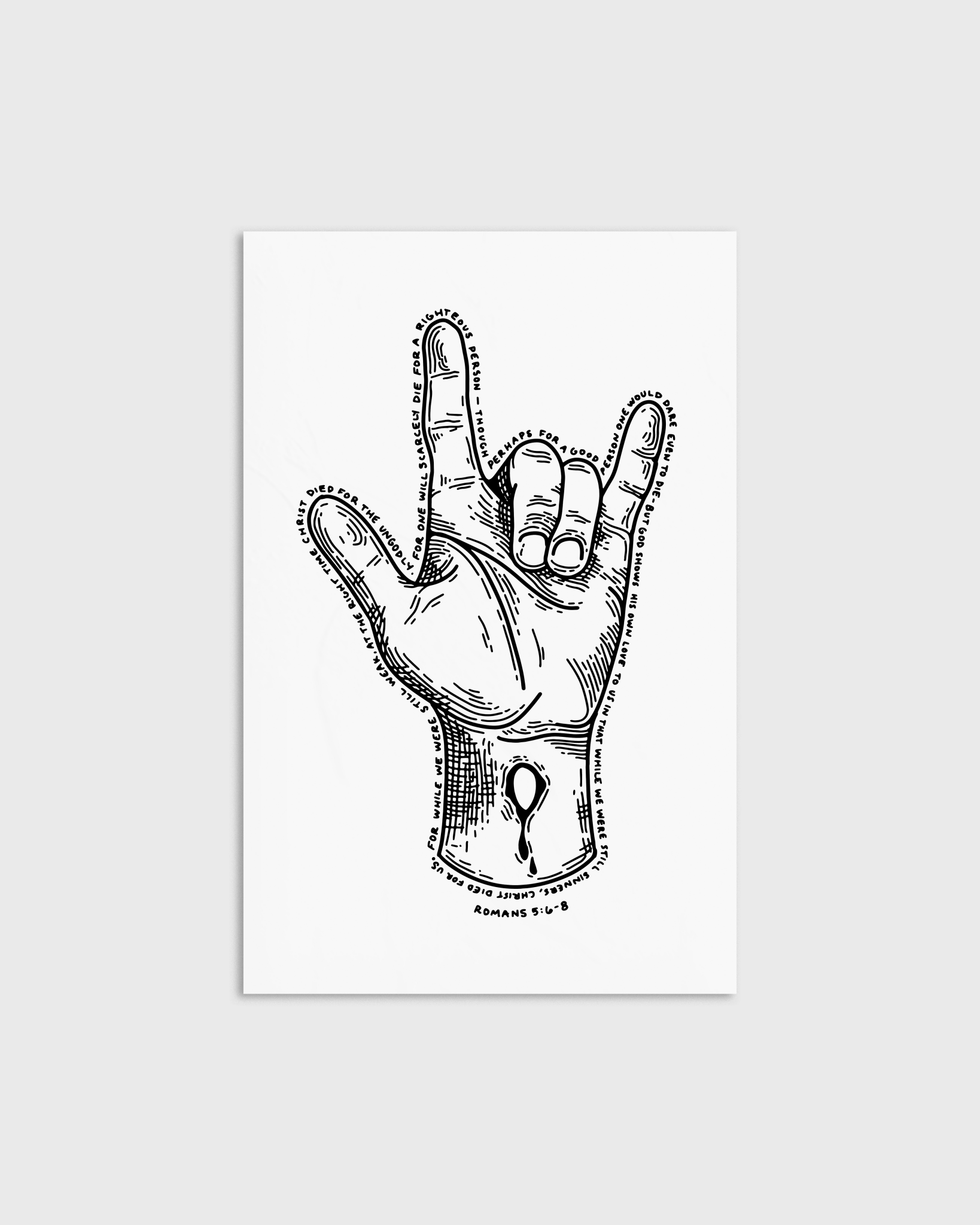 "Romans 5:8" Poster - Proclamation Coalition