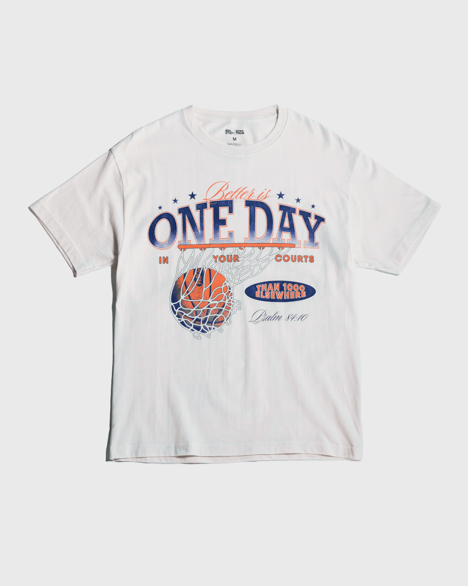 "Stay True X Courts of The Lord" Off - White Tee - Proclamation Coalition